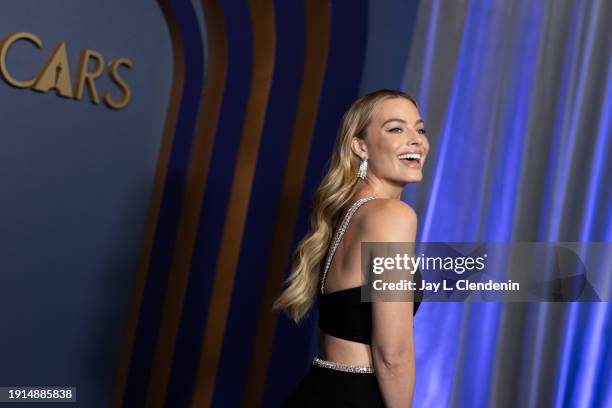 Hollywood, CA Margot Robbie, on the red carpet at the Academy of Motion Picture Arts and Sciences and the Board of Governors, Honorary Awards,...