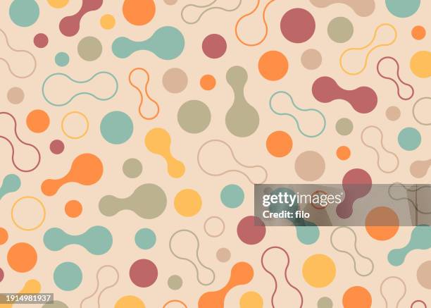modern circle shapes abstract background - physics background stock illustrations