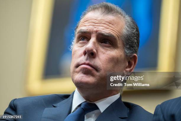 Hunter Biden attends the House Oversight and Accountability Committee markup titled "Resolution Recommending That The House Of Representatives Find...