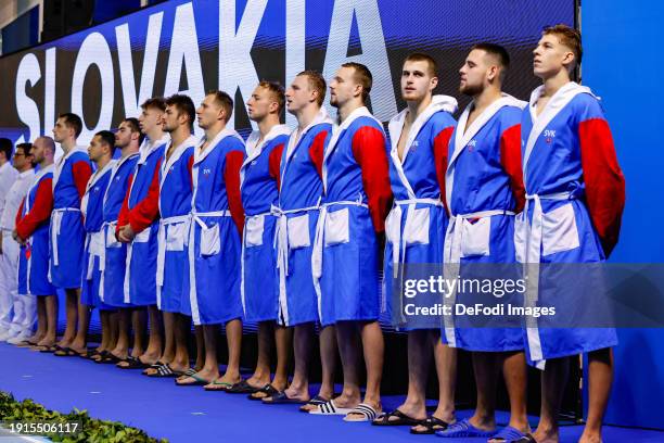Line up Slovakia with Dani Baco of Slovakia, Samuel Balaz of Slovakia, Filip Balogh of Slovakia, Tomas Bielik of Slovakia, Matej Caraj of Slovakia,...