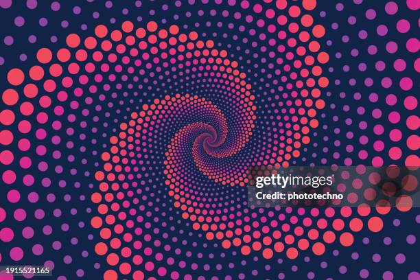 abstract dynamic point tunnel on blue background. futuristic 3d portal. futuristic particle flow. - fractal stock illustrations