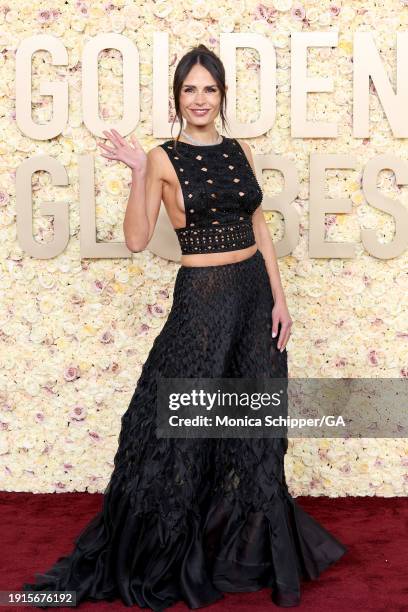 Jordana Brewster attends the 81st Annual Golden Globe Awards at The Beverly Hilton on January 07, 2024 in Beverly Hills, California.