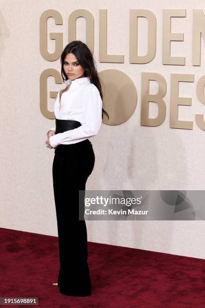 Ariana Greenblatt attends the 81st Annual Golden Globe Awards at The Beverly Hilton on January 07, 2024 in Beverly Hills, California.