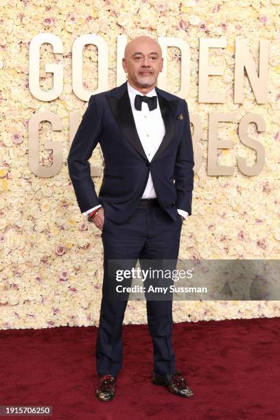 Christian Louboutin attends the 81st Annual Golden Globe Awards at The Beverly Hilton on January 07, 2024 in Beverly Hills, California.