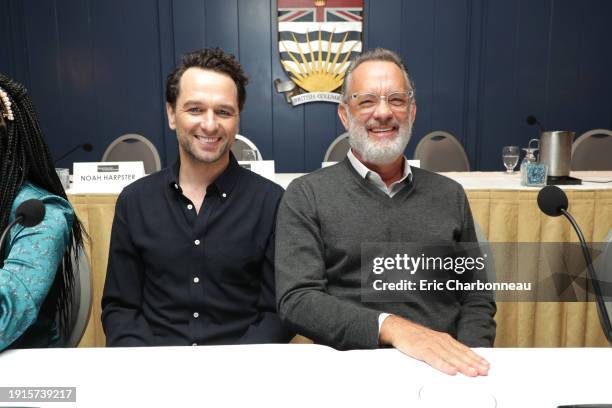 Toronto, Canada - Sept. 8, 2019: Matthew Rhys and Tom Hanks seen at TriStar Pictures "A Beautiful Day in the Neighborhood" panel discussion at The...