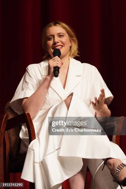 October 23, 2019- Writer/Director Greta Gerwig seen at a Special Film Screening of LITTLE WOMEN at the DGA in Los Angeles, CA