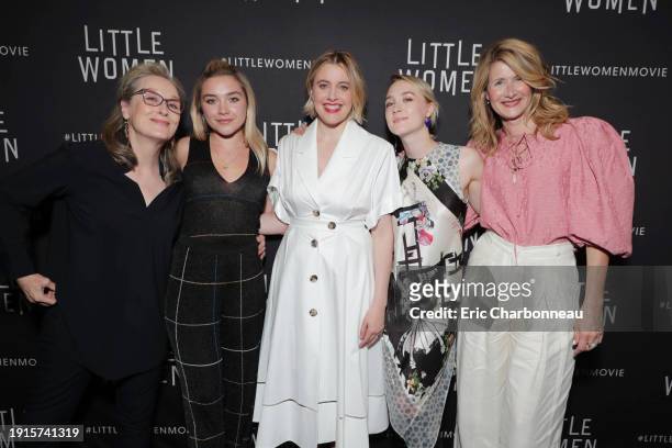 October 23, 2019- Meryl Streep, Florence Pugh, Writer/Director Greta Gerwig, Saoirse Ronan and Laura Dern seen at a Special Film Screening of LITTLE...