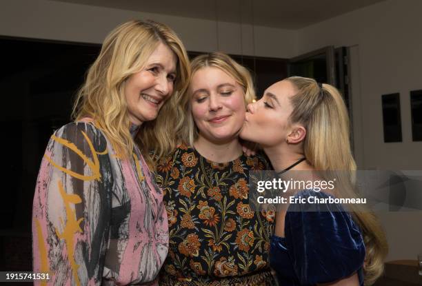 Laura Dern, Writer/Director Greta Gerwig and Florence Pugh