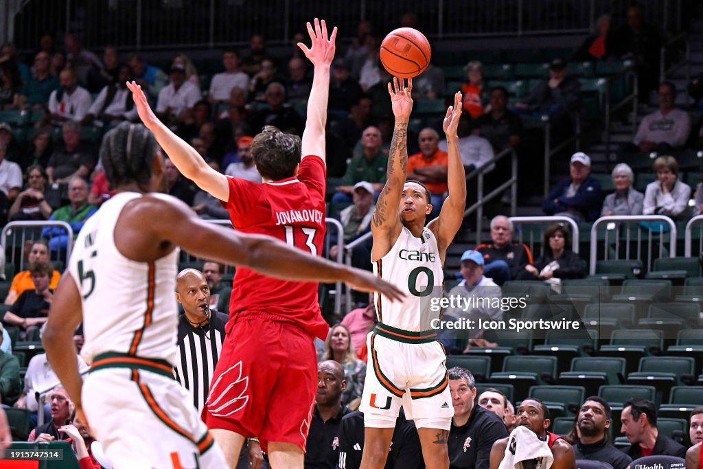 COLLEGE BASKETBALL: JAN 10 Louisville at Miami