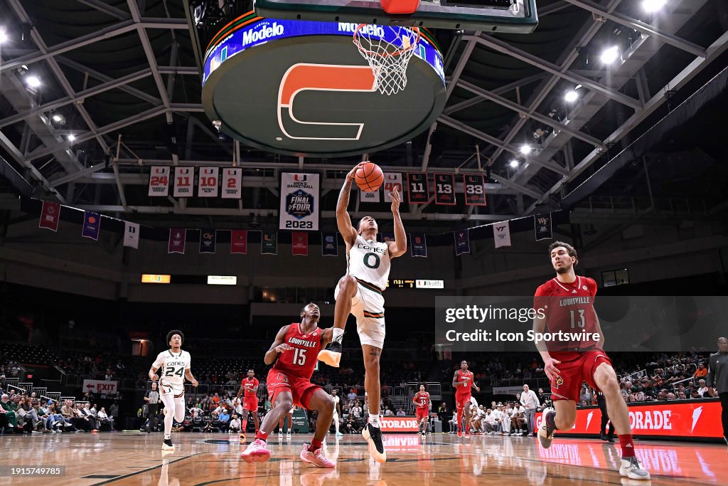 COLLEGE BASKETBALL: JAN 10 Louisville at Miami