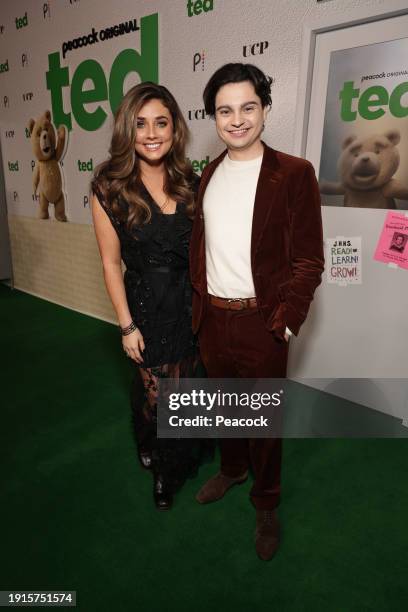 Ted Premiere" -- Pictured: Giorgia Whigham, Max Burkholder at the AMC The Grove 14 on January 10, 2024 --