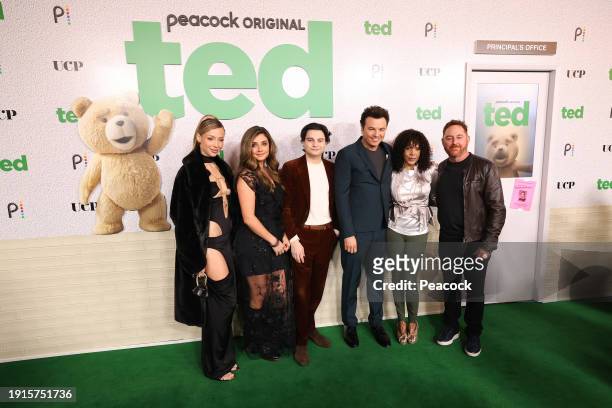 Ted Premiere" -- Pictured: Charly Jordan, Georgia Whigham, Max Burkholder, Seth MacFarlane, Executive Producer/Writer/Director/Co-Showrunner; Penny...