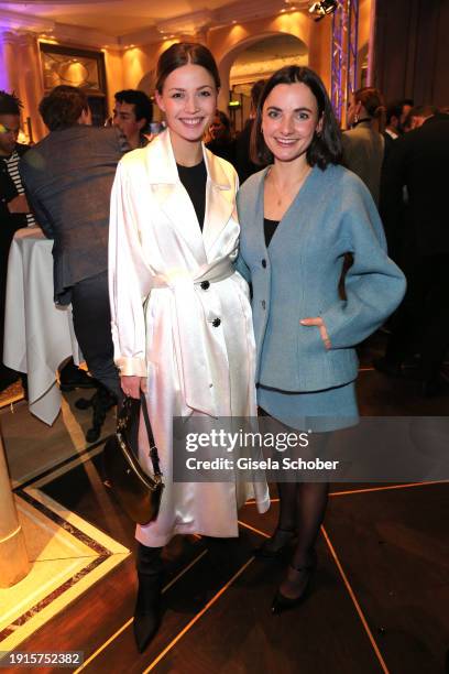 Lena Meckel, Paula Schramm during the PEUGEOT BVC Casting Night 2024 at Hotel Bayerischer Hof on January 10, 2024 in Munich, Germany.