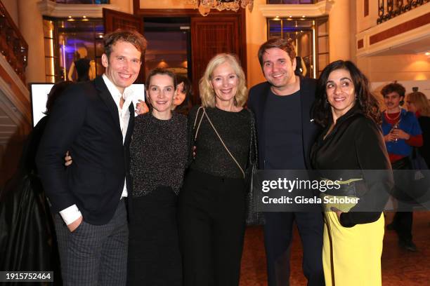 Tillbert Strahl, Jana Klinge, Katja Weitzenboeck, Pierre Kiewitt, Ilknur Boyraz during the PEUGEOT BVC Casting Night 2024 at Hotel Bayerischer Hof on...