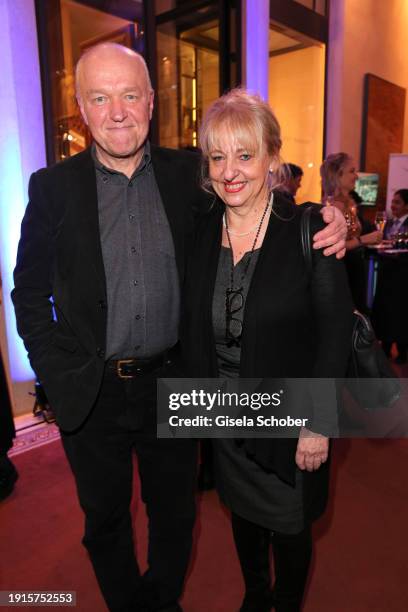 Heinz Josef Braun, Johanna Bittenbinder during the PEUGEOT BVC Casting Night 2024 at Hotel Bayerischer Hof on January 10, 2024 in Munich, Germany.