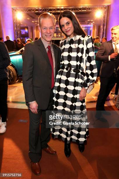 Steffen Wink, Liane Forestieri during the PEUGEOT BVC Casting Night 2024 at Hotel Bayerischer Hof on January 10, 2024 in Munich, Germany.