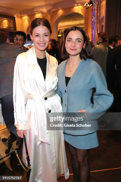 Lena Meckel, Paula Schramm during the PEUGEOT BVC Casting Night 2024 at Hotel Bayerischer Hof on January 10, 2024 in Munich, Germany.