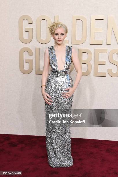 Julia Garner attends the 81st Annual Golden Globe Awards at The Beverly Hilton on January 07, 2024 in Beverly Hills, California.