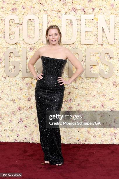 Elizabeth Banks attends the 81st Annual Golden Globe Awards at The Beverly Hilton on January 07, 2024 in Beverly Hills, California.