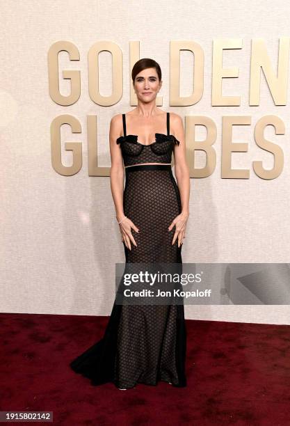 Kristen Wiig attends the 81st Annual Golden Globe Awards at The Beverly Hilton on January 07, 2024 in Beverly Hills, California.