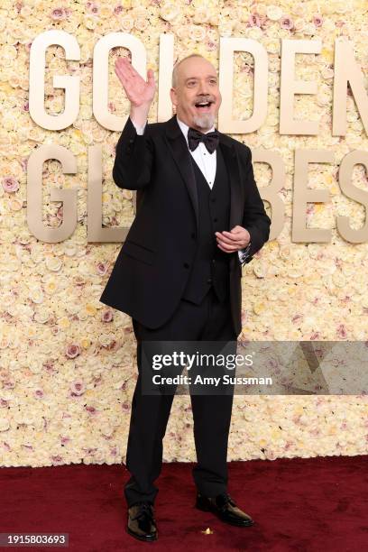 Paul Giamatti attends the 81st Annual Golden Globe Awards at The Beverly Hilton on January 07, 2024 in Beverly Hills, California.