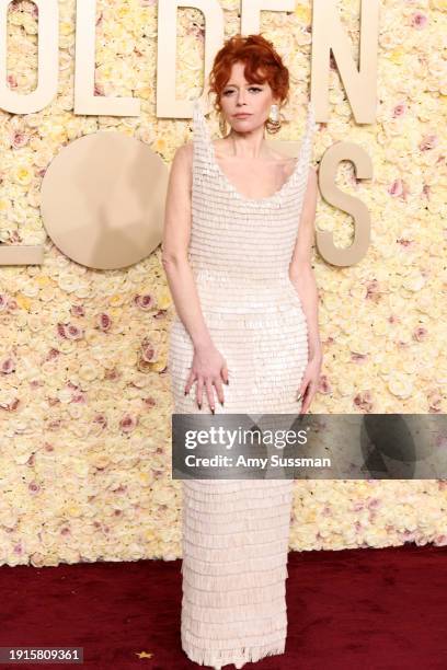 Natasha Lyonne attends the 81st Annual Golden Globe Awards at The Beverly Hilton on January 07, 2024 in Beverly Hills, California.