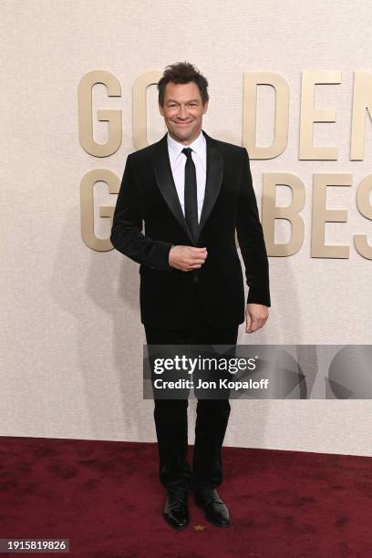 Dominic West attends the 81st Annual Golden Globe Awards at The Beverly Hilton on January 07, 2024 in Beverly Hills, California.