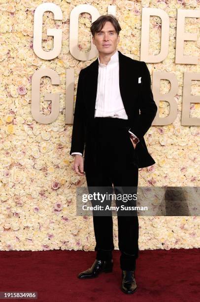Cillian Murphy attends the 81st Annual Golden Globe Awards at The Beverly Hilton on January 07, 2024 in Beverly Hills, California.
