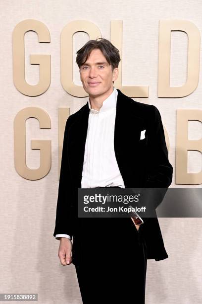 Cillian Murphy attends the 81st Annual Golden Globe Awards at The Beverly Hilton on January 07, 2024 in Beverly Hills, California.
