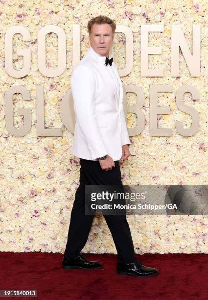 Will Ferrell attends the 81st Annual Golden Globe Awards at The Beverly Hilton on January 07, 2024 in Beverly Hills, California.
