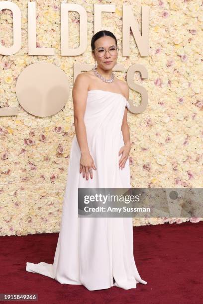 Ali Wong attends the 81st Annual Golden Globe Awards at The Beverly Hilton on January 07, 2024 in Beverly Hills, California.