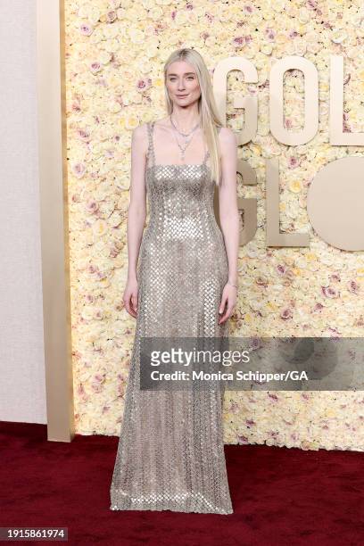 Elizabeth Debicki attends the 81st Annual Golden Globe Awards at The Beverly Hilton on January 07, 2024 in Beverly Hills, California.