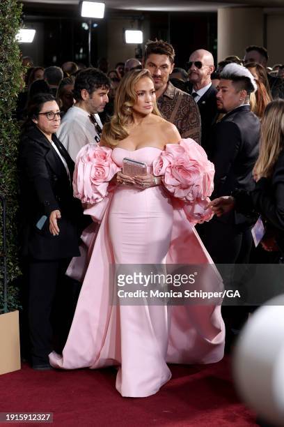 Jennifer Lopez attends the 81st Annual Golden Globe Awards at The Beverly Hilton on January 07, 2024 in Beverly Hills, California.