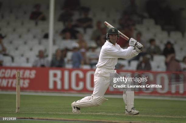 Nathan Astle of Nottinghamshire plays a shot during the Nat West Trophy Quarter Final against Essex at the County Ground in Chelmsford, Essex,...