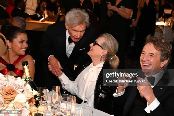 Selena Gomez, Harrison Ford, Meryl Streep and Martin Short enjoy Moët & Chandon at 81st Annual Golden Globes, celebrating 13 years of Toast for a...
