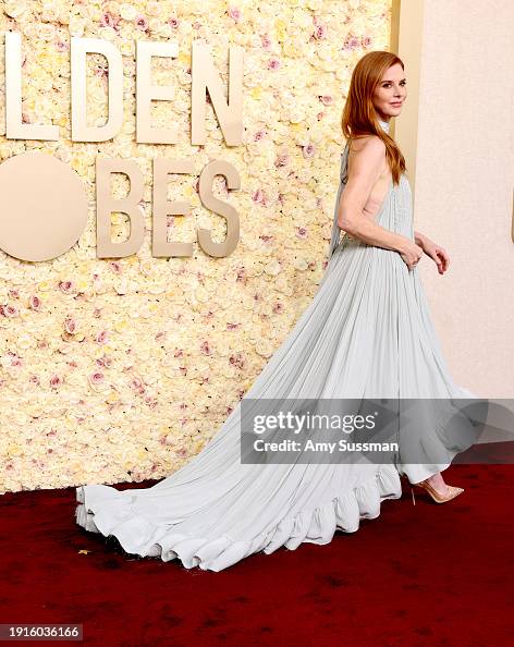 Sarah Rafferty Street Sarah Rafferty attends the 81st Annual Golden Globe Awards at The ...