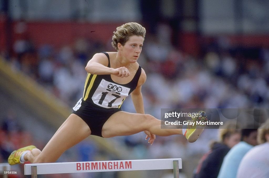 Sally Gunnell Of Great Britain In Action During The 400 Metres Hurdle sally-gunnell-of-great-britain-in-action-during-the-400-metres-hurdle