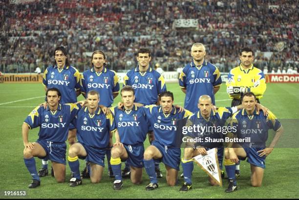 The Juventus team before the European Cup Final against Ajax Amsterdam in Rome, Italy. Juventus won the match 4-2 on penalties. \ Mandatory Credit:...