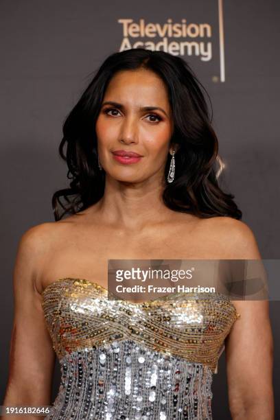 Padma Lakshmi attends the 2024 Creative Arts Emmys at Peacock Theater on January 07, 2024 in Los Angeles, California.