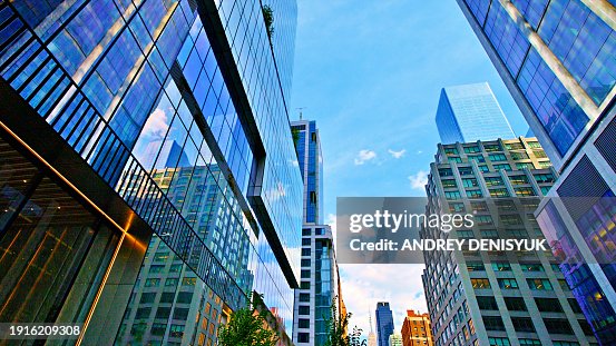 Modern Financial Building. Manhattan. New York