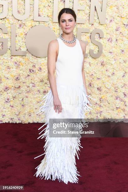 Keri Russell attends the 81st Annual Golden Globe Awards at The Beverly Hilton on January 7, 2024 in Beverly Hills, California.