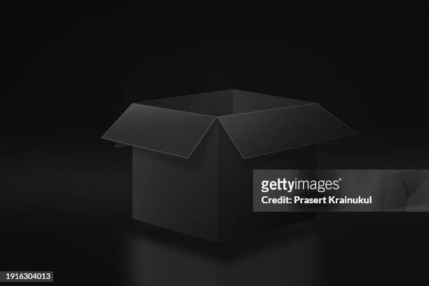 black box isolated on black - halloween poster stock pictures, royalty-free photos & images