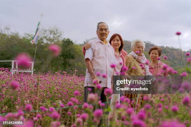 active senior travel to garden. - abyssinica stock pictures, royalty-free photos & images