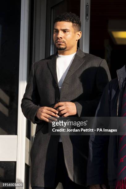 Joseph Eubank outside Brighton and Hove Magistrates' Court, East Sussex, where he is charged with two counts of rape of a woman over 16. Sussex...