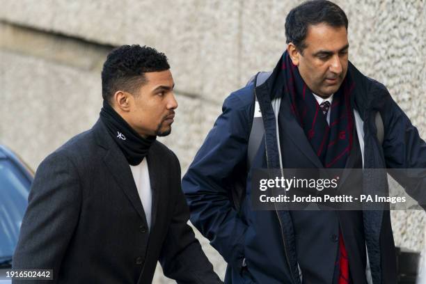 Joseph Eubank outside Brighton and Hove Magistrates' Court, East Sussex, where he is charged with two counts of rape of a woman over 16. Sussex...