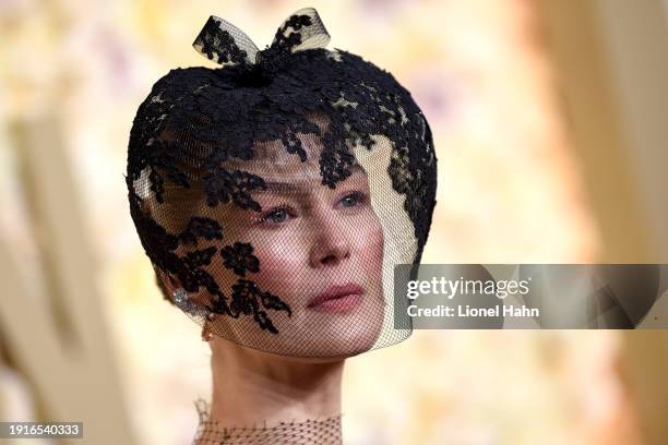 Rosamund Pike attends the 81st Annual Golden Globe Awards at the Beverly Hilton on January 7, 2024 in Beverly Hills, California.