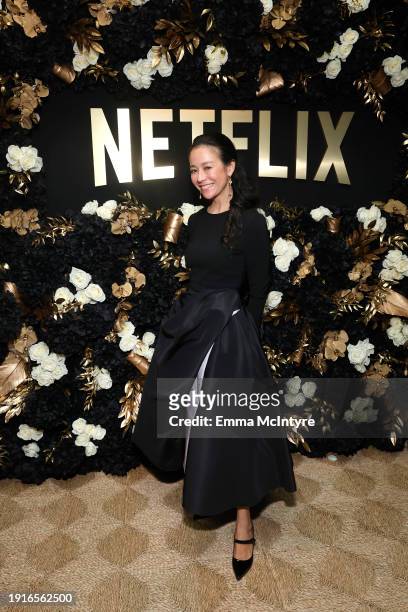 Elizabeth Chai Vasarhelyi attends Netflix's 2024 Golden Globe After Party at Spago on January 07, 2024 in Beverly Hills, California.