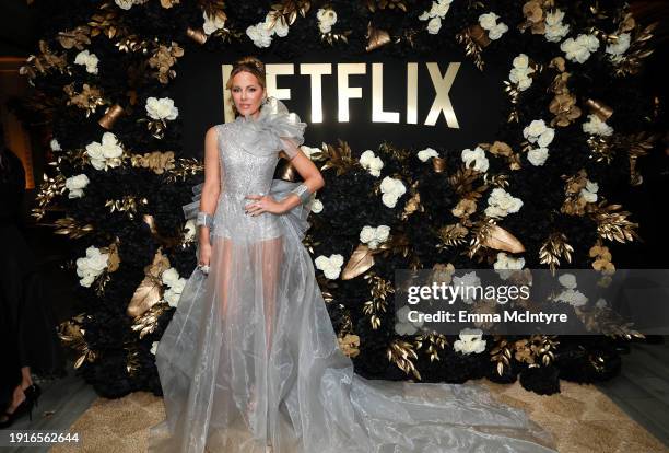 Kate Beckinsale attends Netflix's 2024 Golden Globe After Party at Spago on January 07, 2024 in Beverly Hills, California.