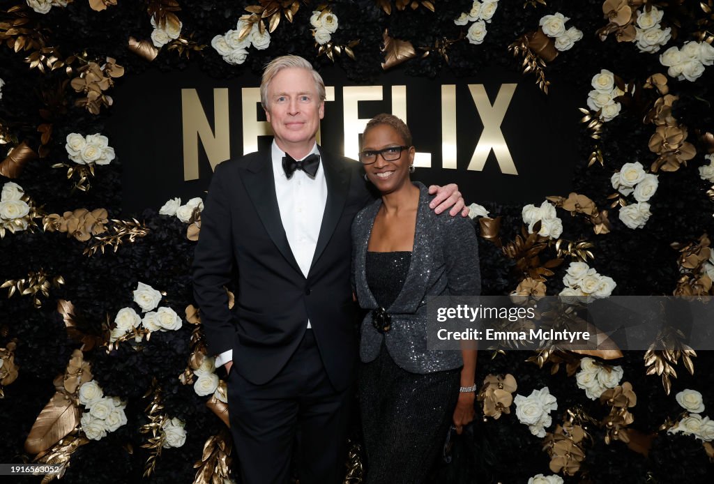 Jeffrey Sharp Jeffrey Sharp and Leslie Short attend Netflix's 2024 Golden Globe ...