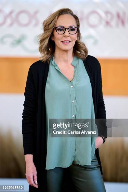 Rocío Carrasco attends the 'Bake Off, Famosos Al Horno' Tv show presentation at the La Cigueña Hotel on January 08, 2024 in Arganda del Rey, Spain.
